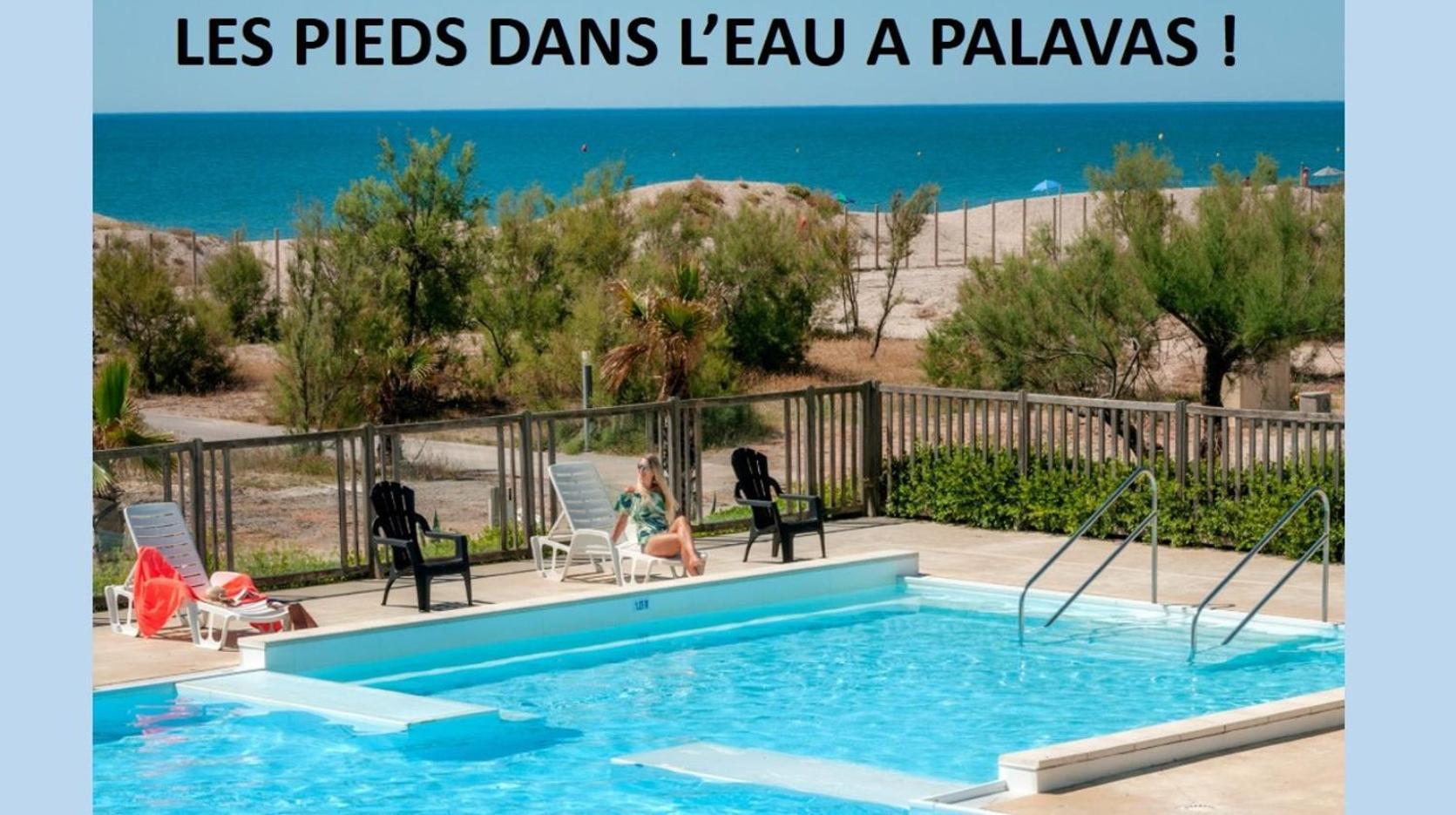 Les Pieds Dans L'Eau A Palavas ! Mer A 50 M ! Mhome 6 Pers Climatise T Confort Camping 4 Etoiles Экстерьер фото